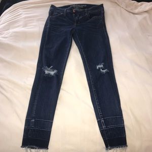 American Eagle distressed skinny jeans